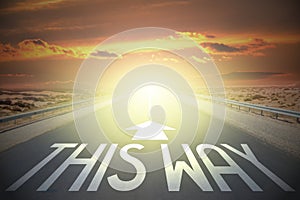 Highway/ road concept - this way