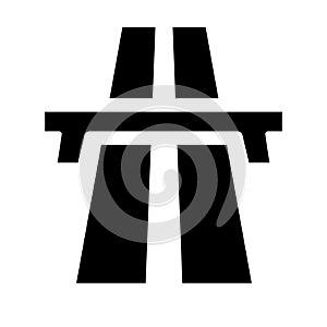Highway road icon vector motorway sign freeway symbol  for graphic design, logo, website, social media, mobile app, ui