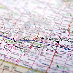 Highway Roap Map of Nebraska