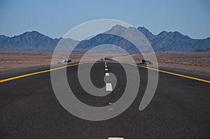 Highway in Saudi Arabia photo