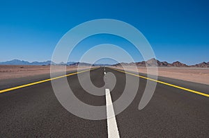 Highway in Saudi Arabia photo