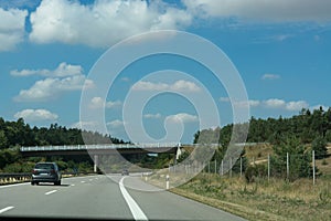 Highway scenery in Germany