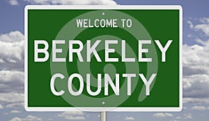 Highway sign for Berkeley County