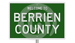 Highway sign for Berrien County