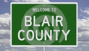 Highway sign for Blair County