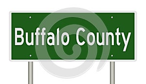 Highway sign for Buffalo County photo