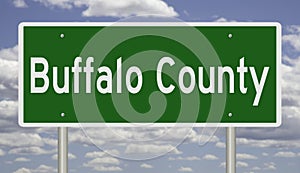 Highway sign for Buffalo County photo