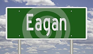 Highway sign for Eagan Minnesota