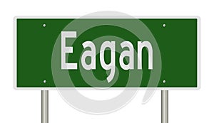 Highway sign for Eagan Minnesota