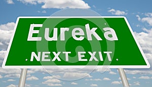 Highway sign for Eureka