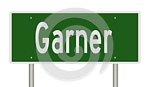 Highway sign for Garner North Carolina
