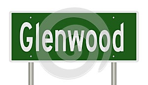 Highway sign for Glenwood