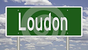 Highway sign for Loudon New Hampshire photo