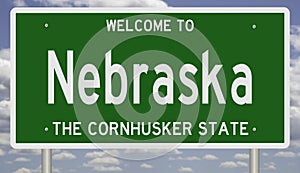 Highway sign for Nebraska