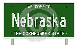 Highway sign for Nebraska