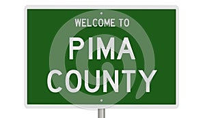 Highway sign for Pima County