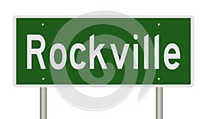 Highway sign for Rockville