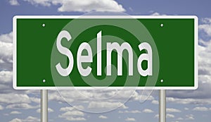 Highway sign for Selma Alabama photo