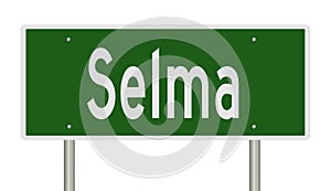 Highway sign for Selma Alabama photo