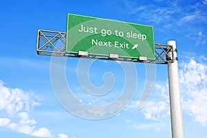 Highway Sign - Sleep