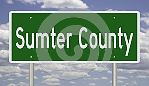 Highway sign for Sumter County