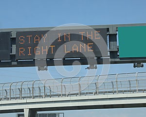 Autostrada sul sul guidare sentiero 