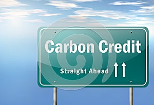 Highway Signpost Carbon Neutrality