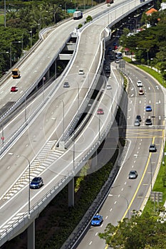 Highway in Singapore city