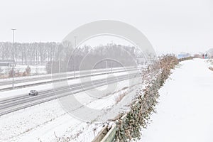 Highway in the snow