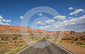 Highway 12 south of Torrey and Capitol Reef in Utah