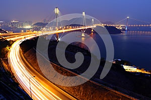 Highway and Ting Kau bridge