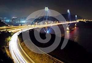 Highway and Ting Kau bridge