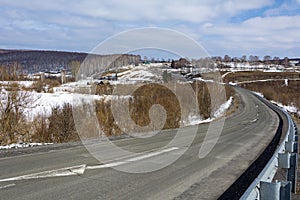 Highway to the Siberian village of Ust-Khmelevka