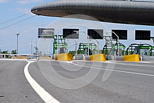Highway toll gate