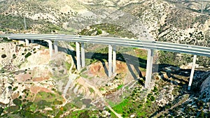 Highway transportation mountain bridge ocean road nature