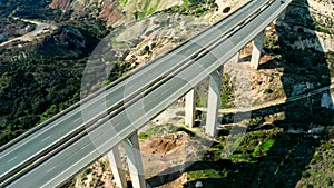 Highway transportation mountain bridge ocean road nature