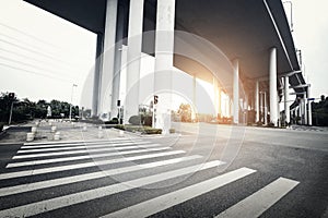 Highway under the bridge