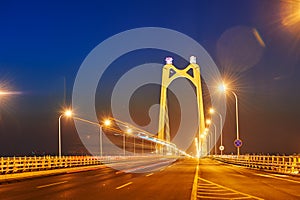 The highway viaduct night