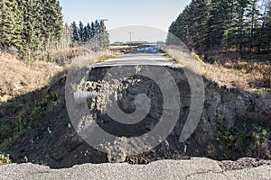 Highway washout