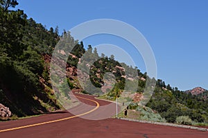 Highway in Zion National Park