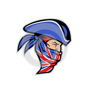 Highwayman Wearing Union Jack Bandana Side Mascot