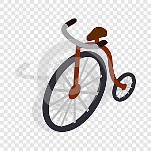 Highwheel bike isometric icon