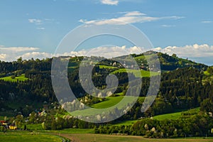 Higland landscape of Beskydy Mountains