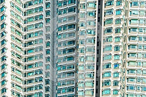 The hign density residential building in hong kong