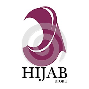 hijab logo vector icon design template