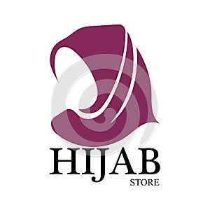 hijab logo vector icon design template