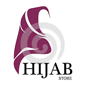 hijab logo vector icon design template