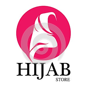 hijab logo vector icon design template