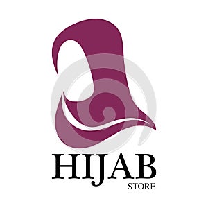 hijab logo vector icon design template