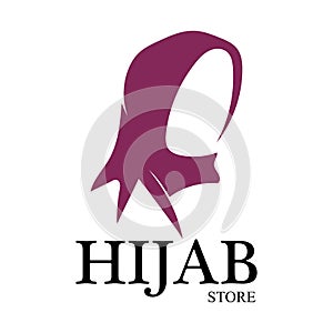 hijab logo vector icon design template